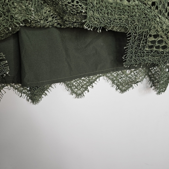 BANANA Republic Women's Lace Fit & Flare Dress V-Neck Sleeveless Pockets  sz 4 - Picture 8 of 15